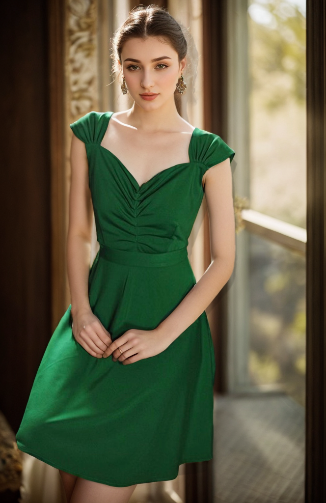Cape shoulder La La Land style chiffon short prom dress 20 / Green Cape shoulder La La Land style chiffon short prom dress 20 / Green