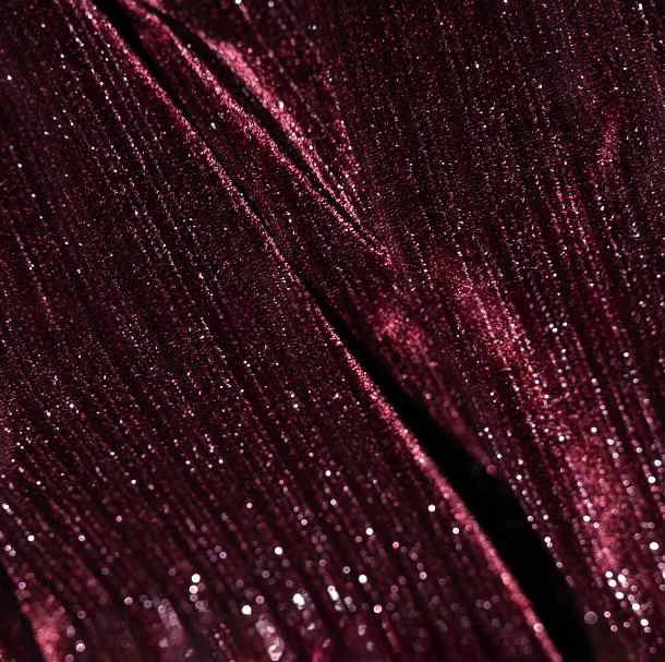 Glittering Strip Velvet