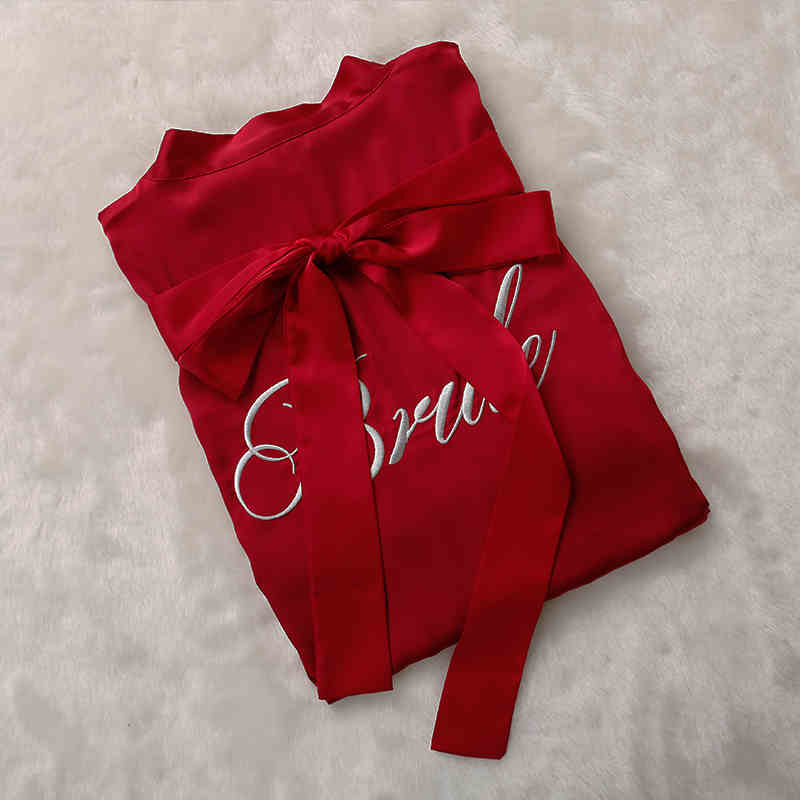 Custom Satin Bridesmaid Robes – Personalized with Name, Title, or Date