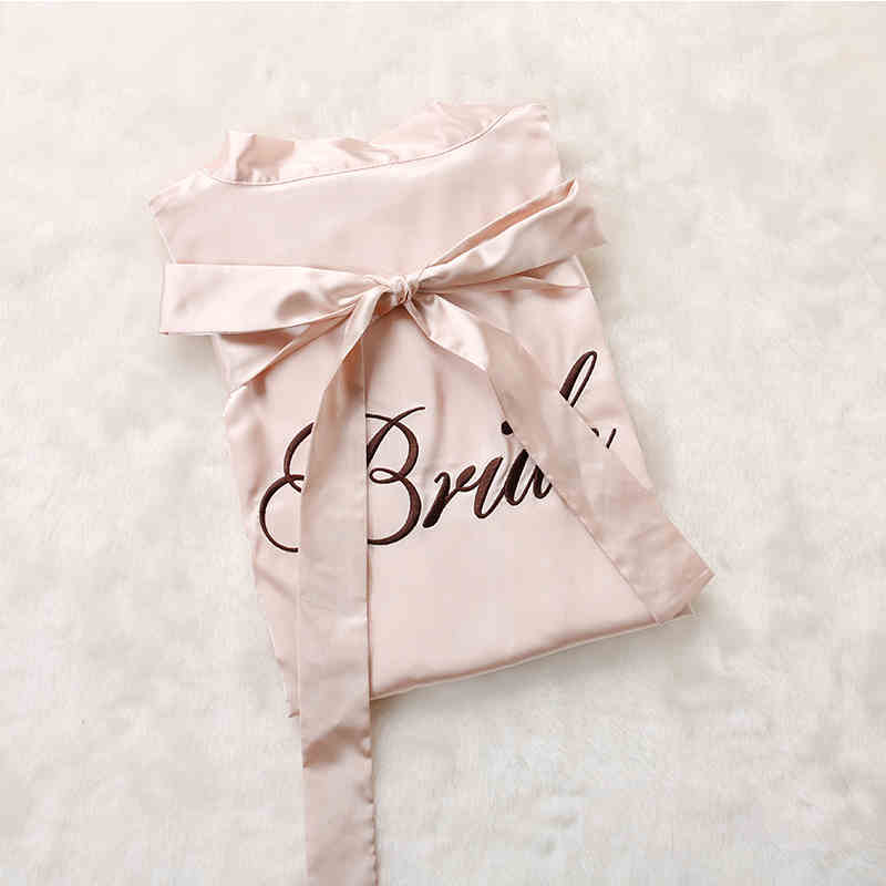 Custom Satin Bridesmaid Robes – Personalized with Name, Title, or Date