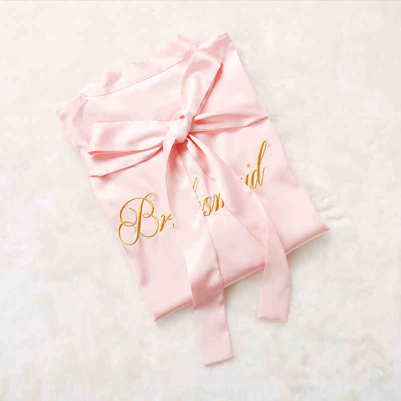 Custom Satin Bridesmaid Robes – Personalized with Name, Title, or Date