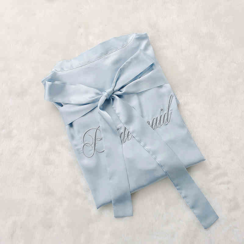 Custom Satin Bridesmaid Robes – Personalized with Name, Title, or Date