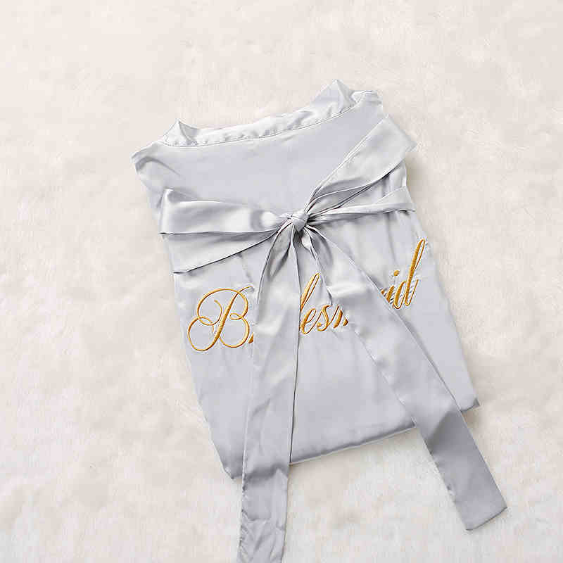 Custom Satin Bridesmaid Robes – Personalized with Name, Title, or Date