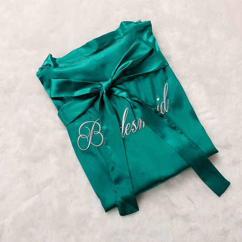 Custom Satin Bridesmaid Robes – Personalized with Name, Title, or Date