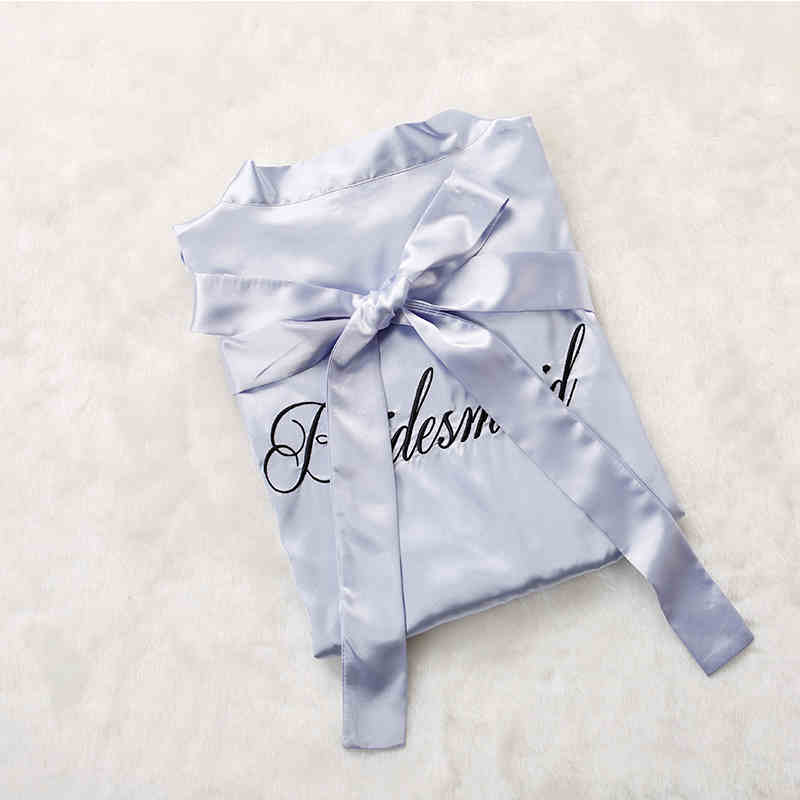 Custom Satin Bridesmaid Robes – Personalized with Name, Title, or Date