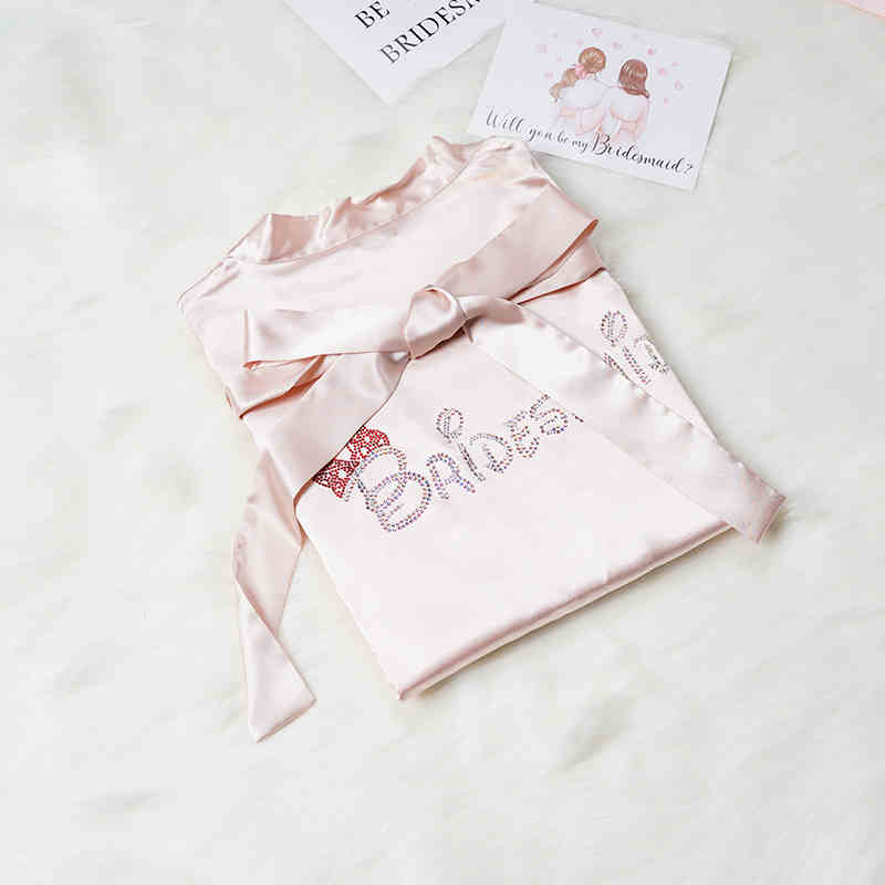 Custom Satin Bridesmaid Robes – Personalized with Name, Title, or Date