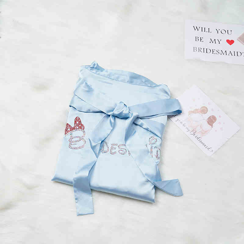Custom Satin Bridesmaid Robes – Personalized with Name, Title, or Date
