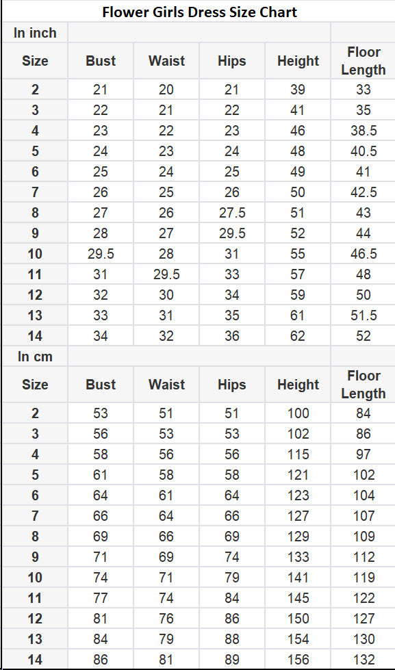 Size Chart SelenaHuanStudio Size Chart SelenaHuanStudio