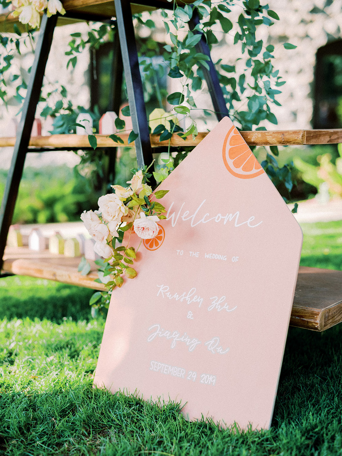 Wedding Sign Writing Wood Custom Handwritten Wedding Calligraphy Sign – SelenaHuanStudio